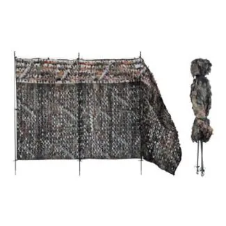 Stepland camouflageskjul med 3 stænger 3D forest camo