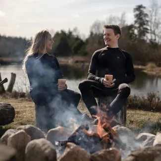 Happyhot Yukon Crewneck Herre  elektrisk varmeundertrøje